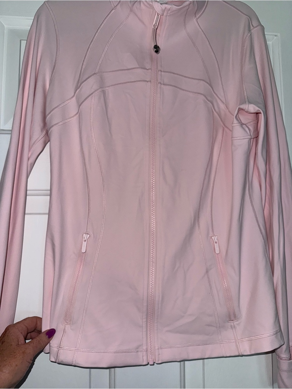 Lululemon Define Jacket size 12 pale pink - Picture 4 of 8